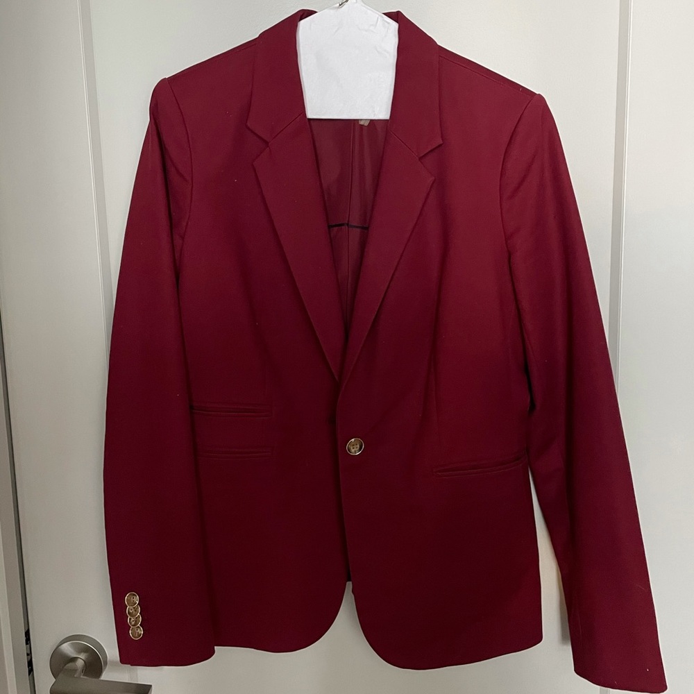 Burgundy Vince Camuto Blazer